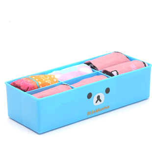 多功能小熊鏤空六格收納盒 居家整理的貼心助手