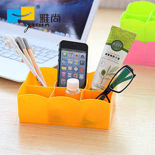 炫彩糖果色六格桌面收納盒 提升家居美學(xué)的實(shí)用利器